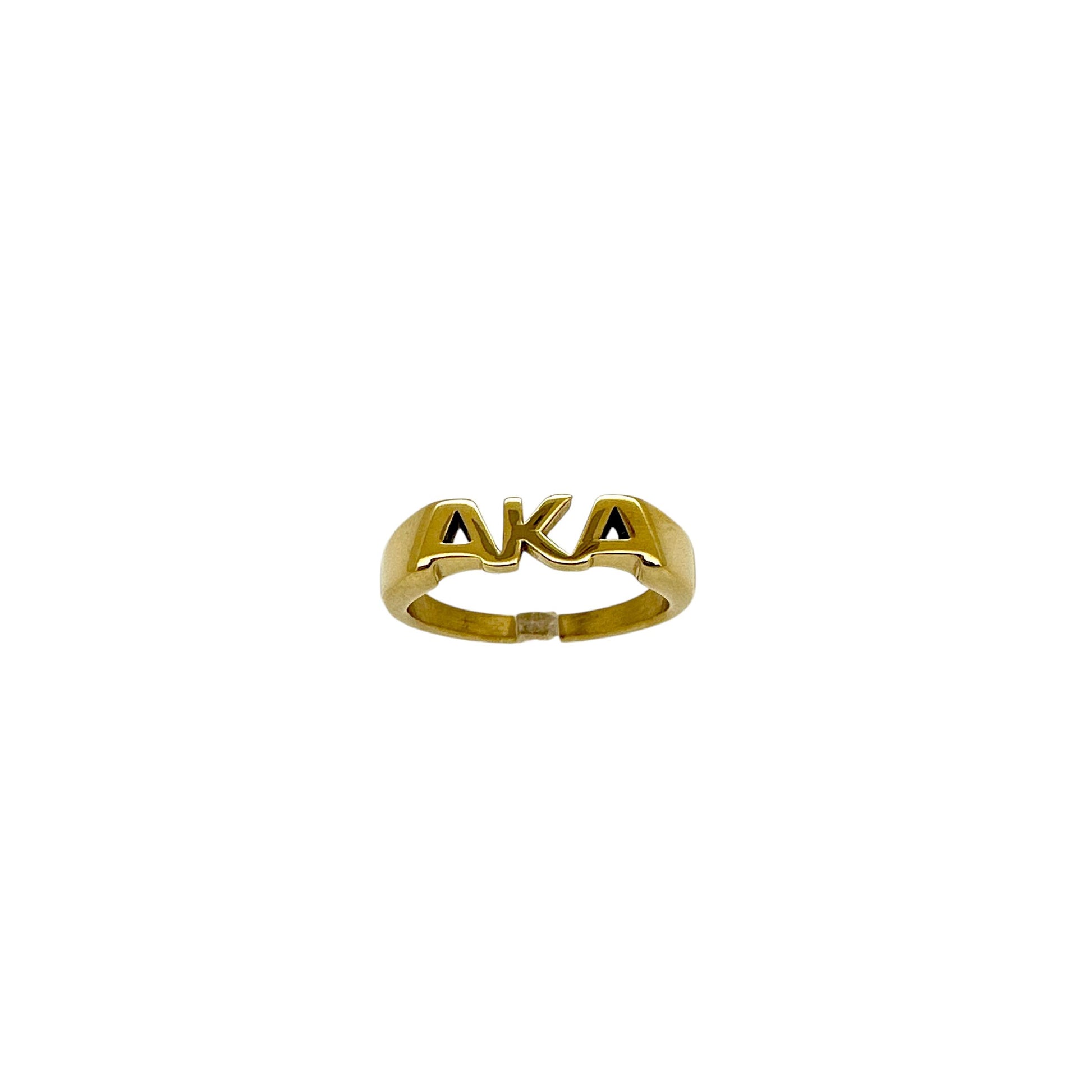 AKA Greek Letter Ring Rings Trendzio Jewelry Gold 5 