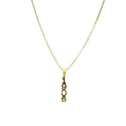 Alpha Phi Alpha 1906 Gold Necklace Necklaces Trendzio Jewelry 