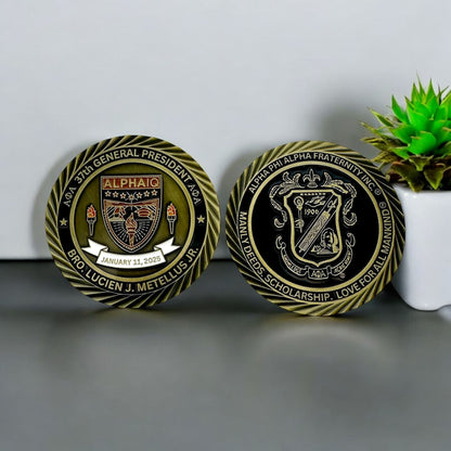 Alpha Phi Alpha 37th General President Challenge Coin Challenge Coin Trendzio Jewelry 