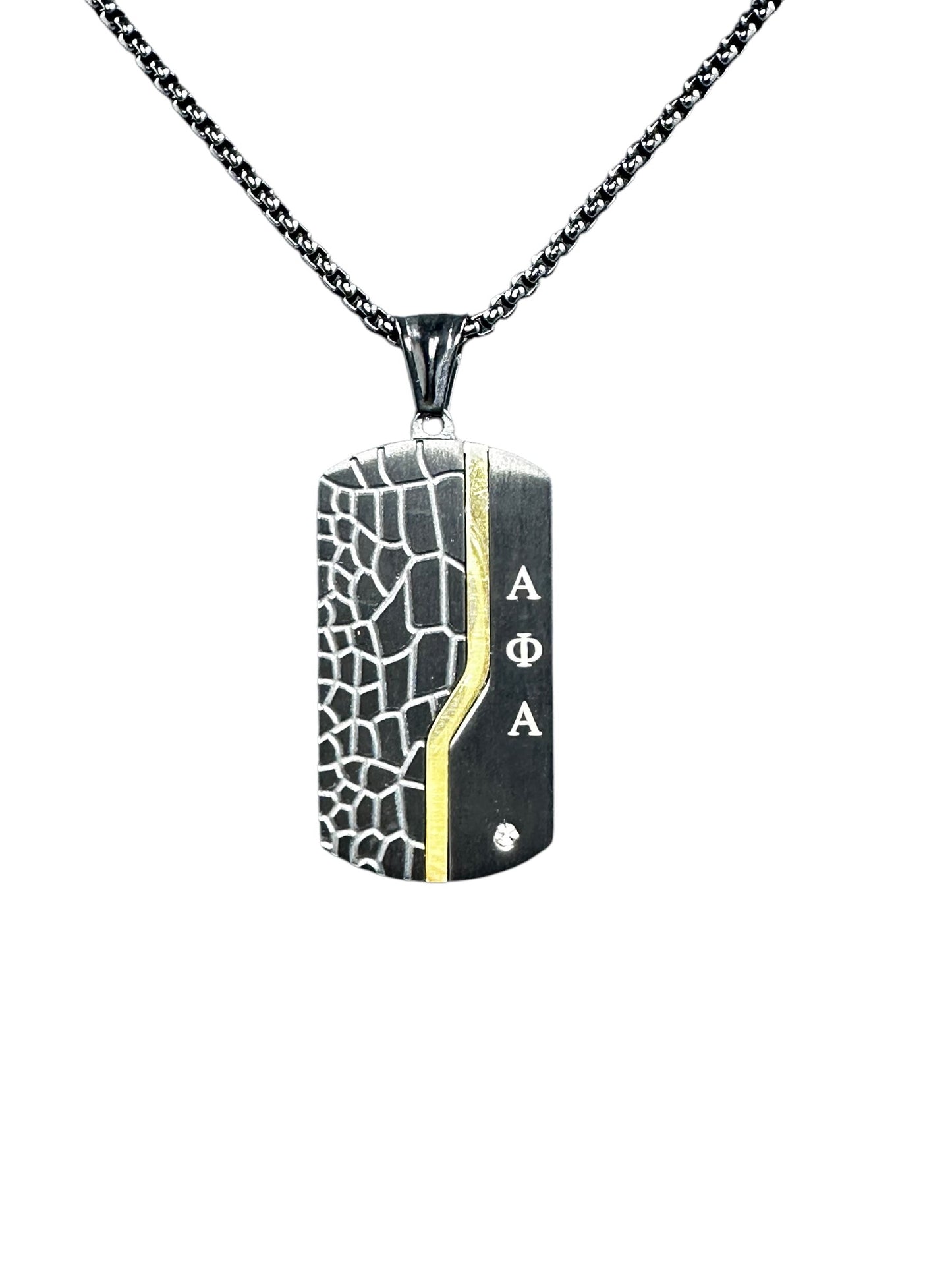 Alpha Phi Alpha Custom Pendant Tag Necklace Necklaces Trendzio Jewelry 