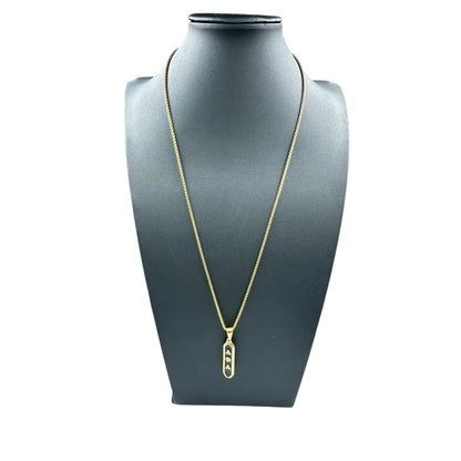 Alpha Phi Alpha Gold Black Enamel Pendant Necklace Necklaces Trendzio Jewelry 