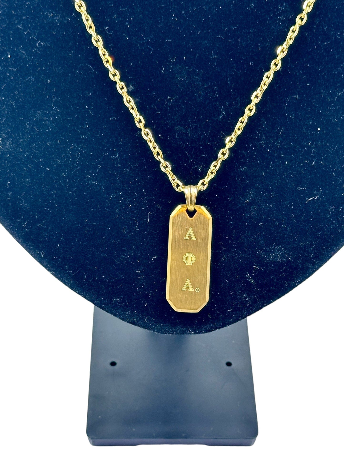 Alpha Phi Alpha Gold Pendant Necklace Necklaces Trendzio Jewelry 