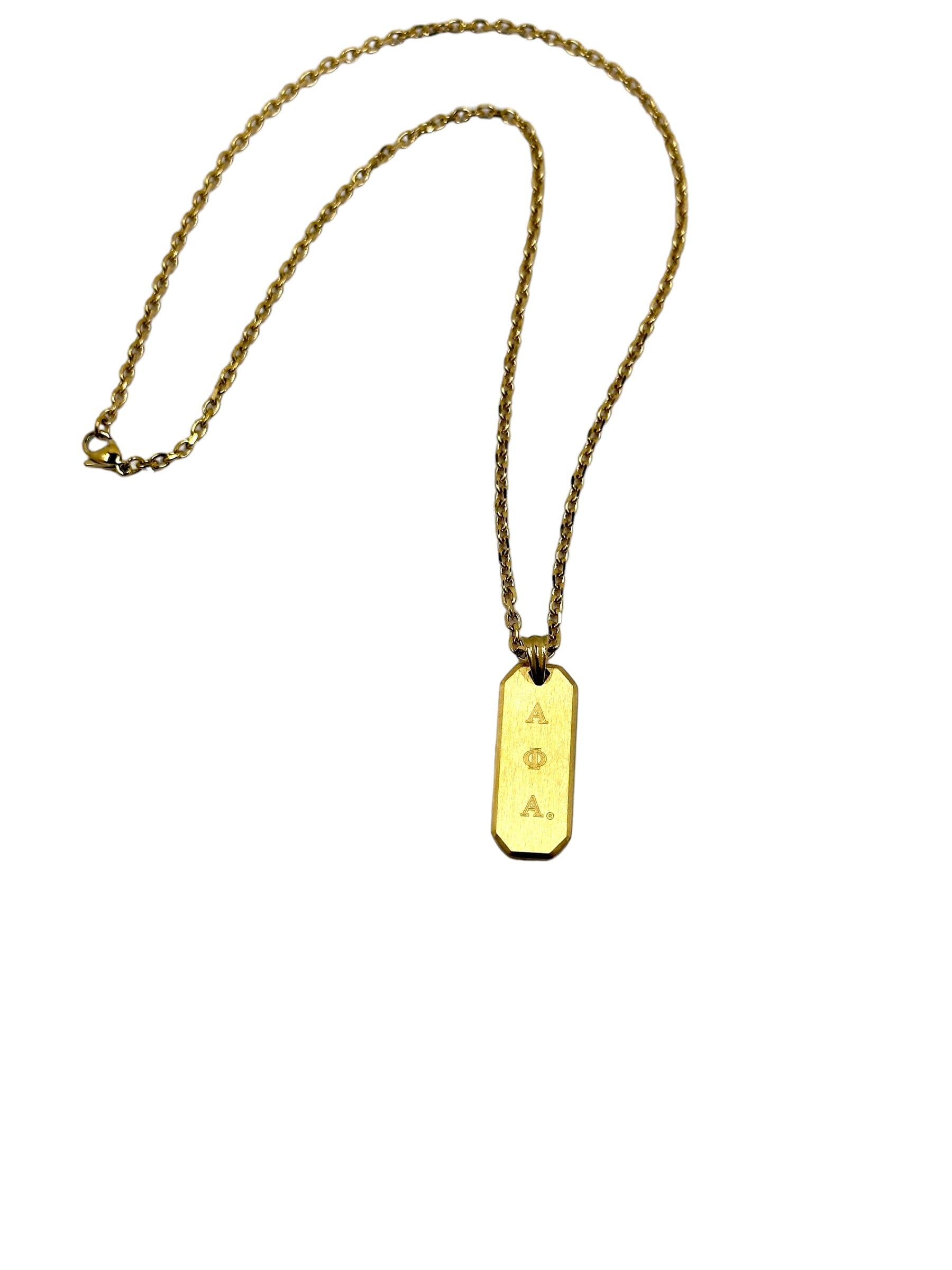 Alpha Phi Alpha Gold Pendant Necklace Necklaces Trendzio Jewelry 
