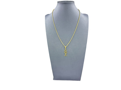 Alpha Phi Alpha Greek Letter Gold Necklace Necklaces Trendzio Jewelry 