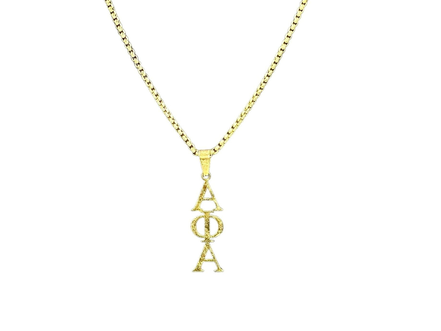 Alpha Phi Alpha Greek Letter Gold Necklace Necklaces Trendzio Jewelry 