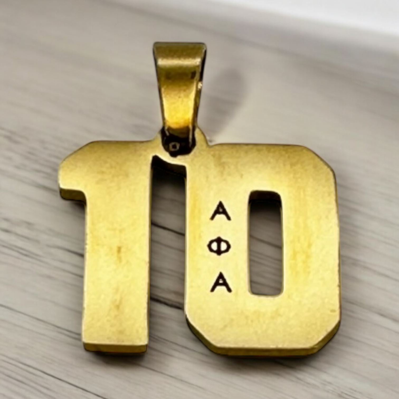 Alpha Phi Alpha Line Number Pendant Necklace Necklaces Trendzio Jewelry 10 