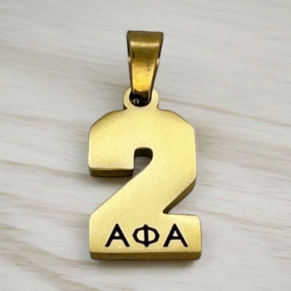 Alpha Phi Alpha Line Number Pendant Necklace Necklaces Trendzio Jewelry 2 