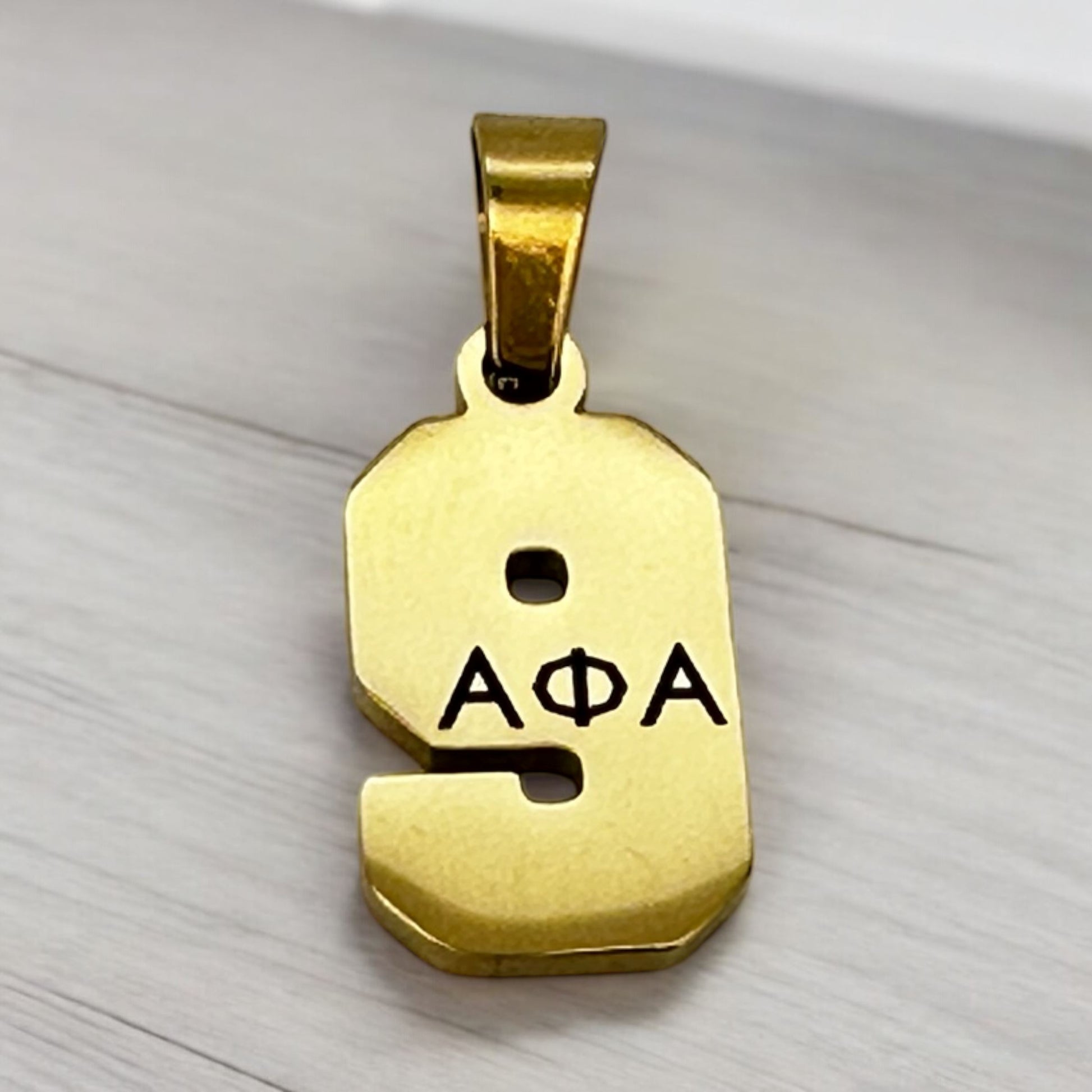 Alpha Phi Alpha Line Number Pendant Necklace Necklaces Trendzio Jewelry 9 