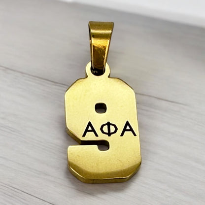 Alpha Phi Alpha Line Number Pendant Necklace Necklaces Trendzio Jewelry 9 