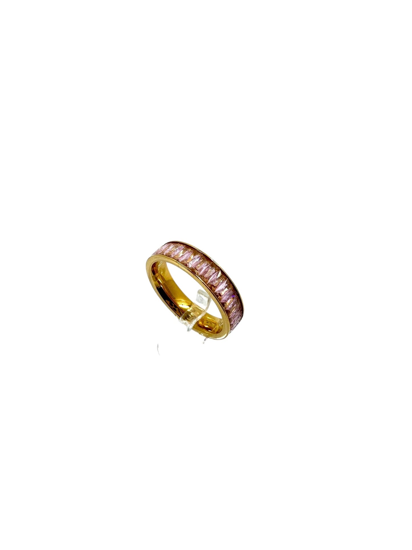 Analua Gold CZ Eternity Ring Rings Trendzio Jewelry 