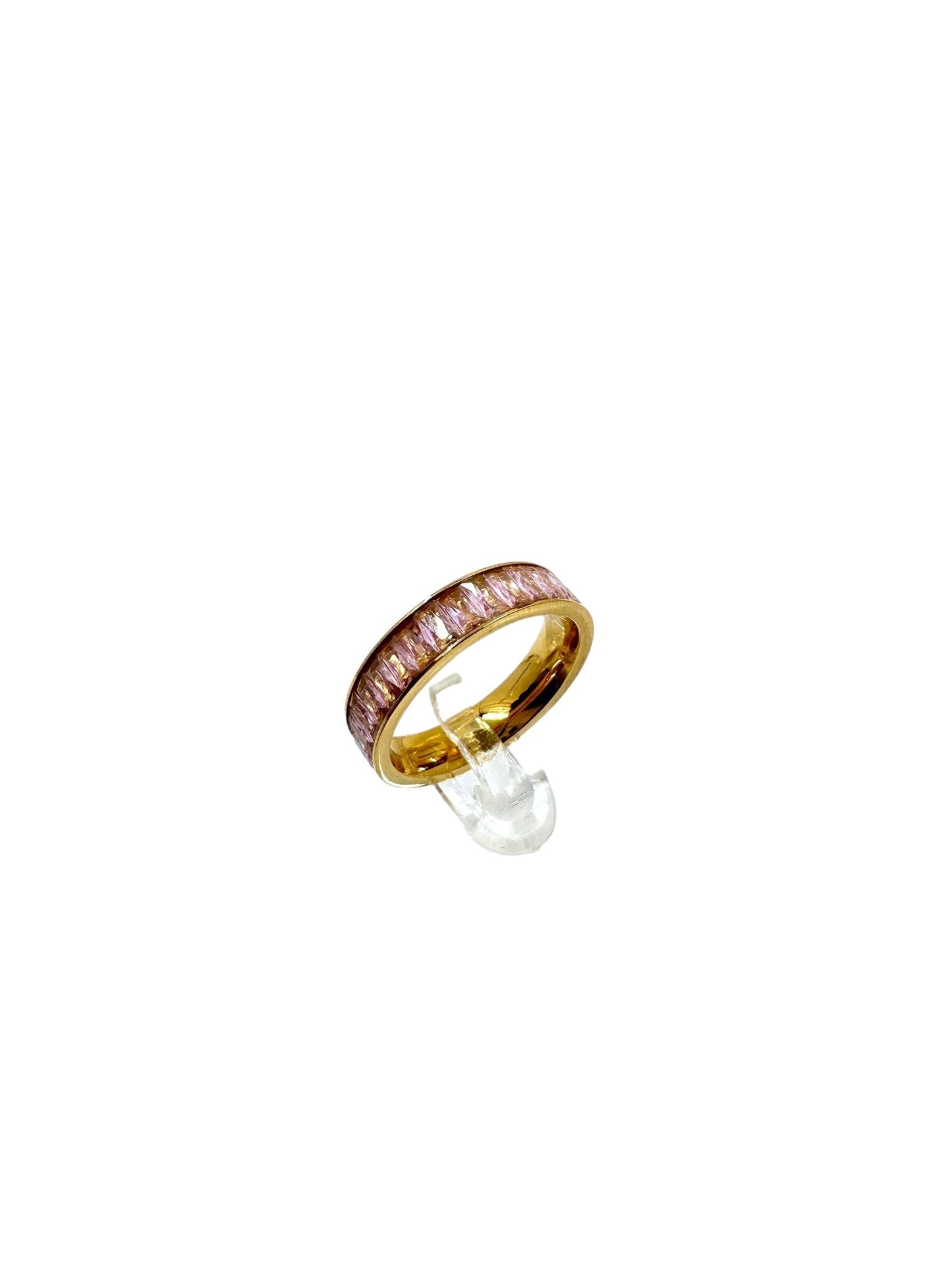 Analua Gold CZ Eternity Ring Rings Trendzio Jewelry 