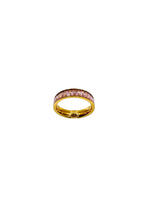 Analua Gold CZ Eternity Ring Rings Trendzio Jewelry Pink 6 