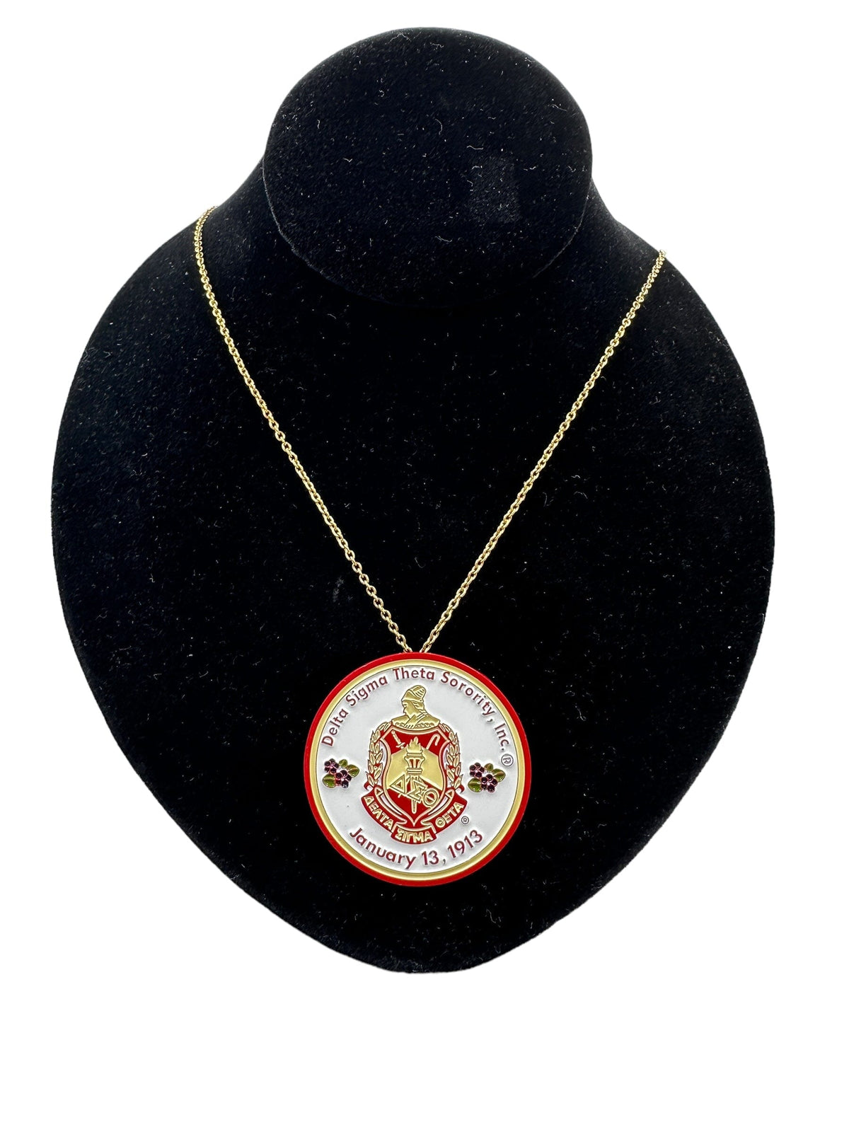 Delta Sigma Theta Custom Necklace Pin Necklaces Trendzio Jewelry 