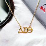 Delta Sigma Theta Greek Necklace Necklaces Trendzio 