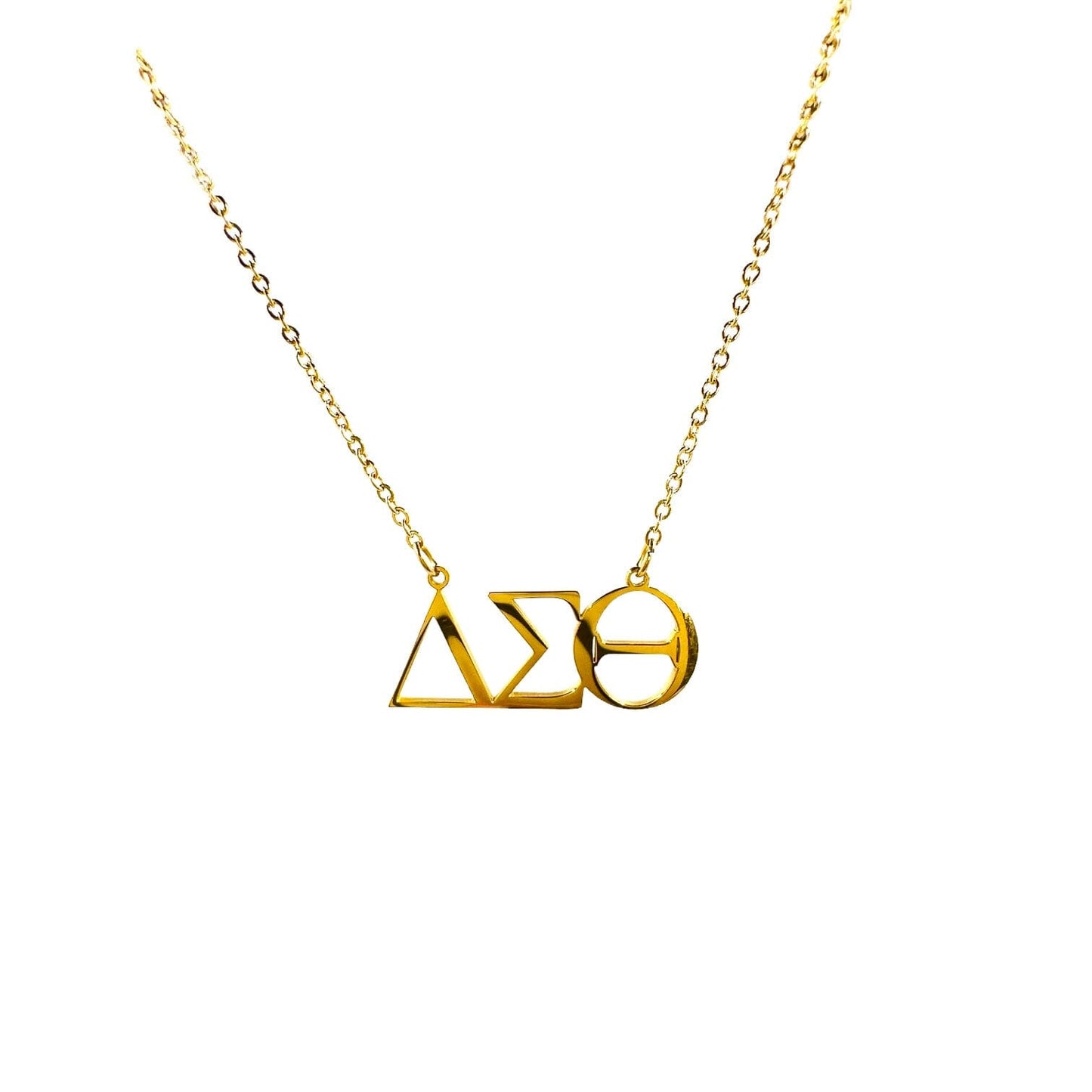 Delta Sigma Theta Greek Necklace Necklaces Trendzio Gold 