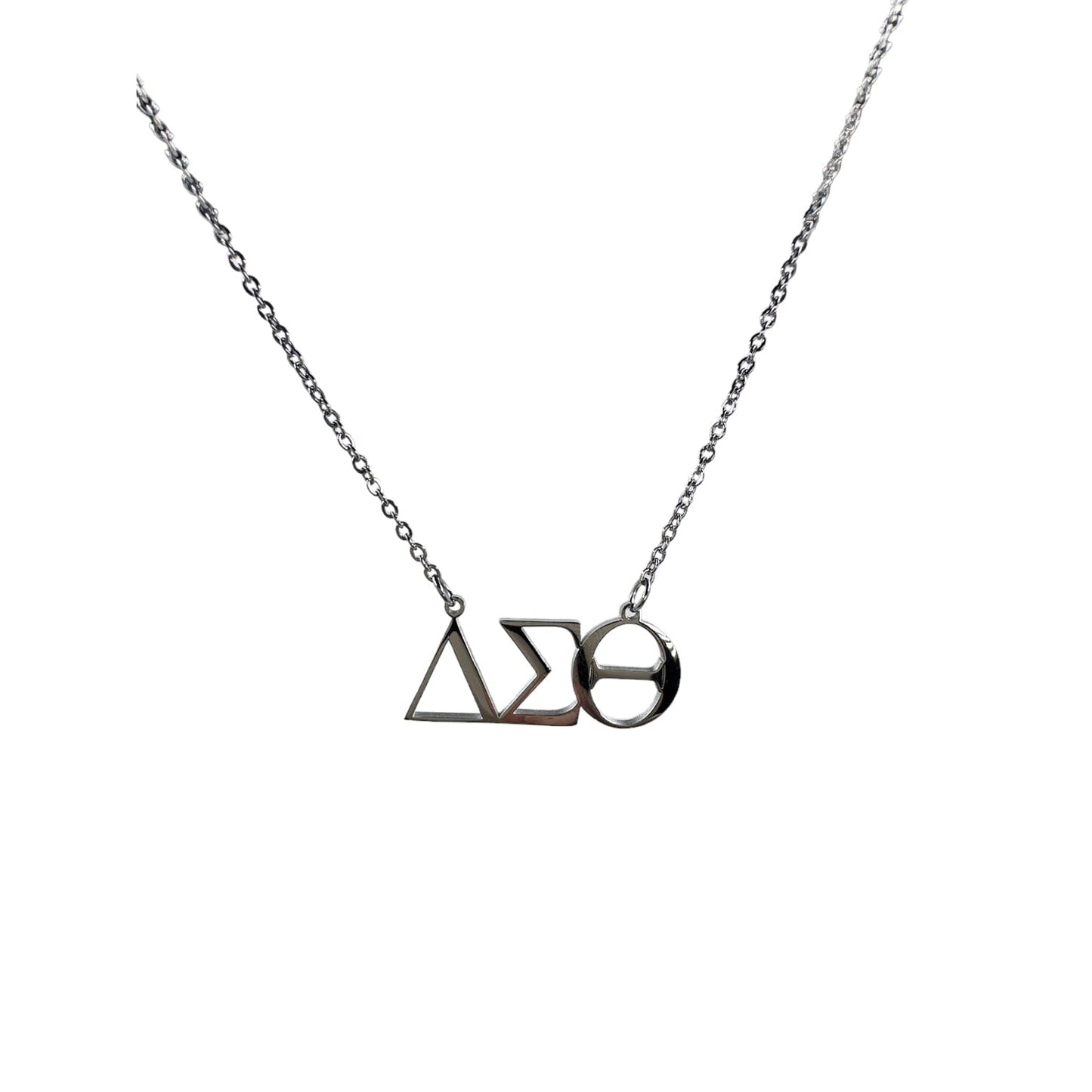 Delta Sigma Theta Greek Necklace Necklaces Trendzio Silver 