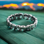 Delta Sigma Theta Sterling Silver Elephant Ring Rings Trendzio Jewelry 