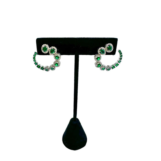 Dusty Rose Druzy and Pearl Boho Earrings — Green End Designs