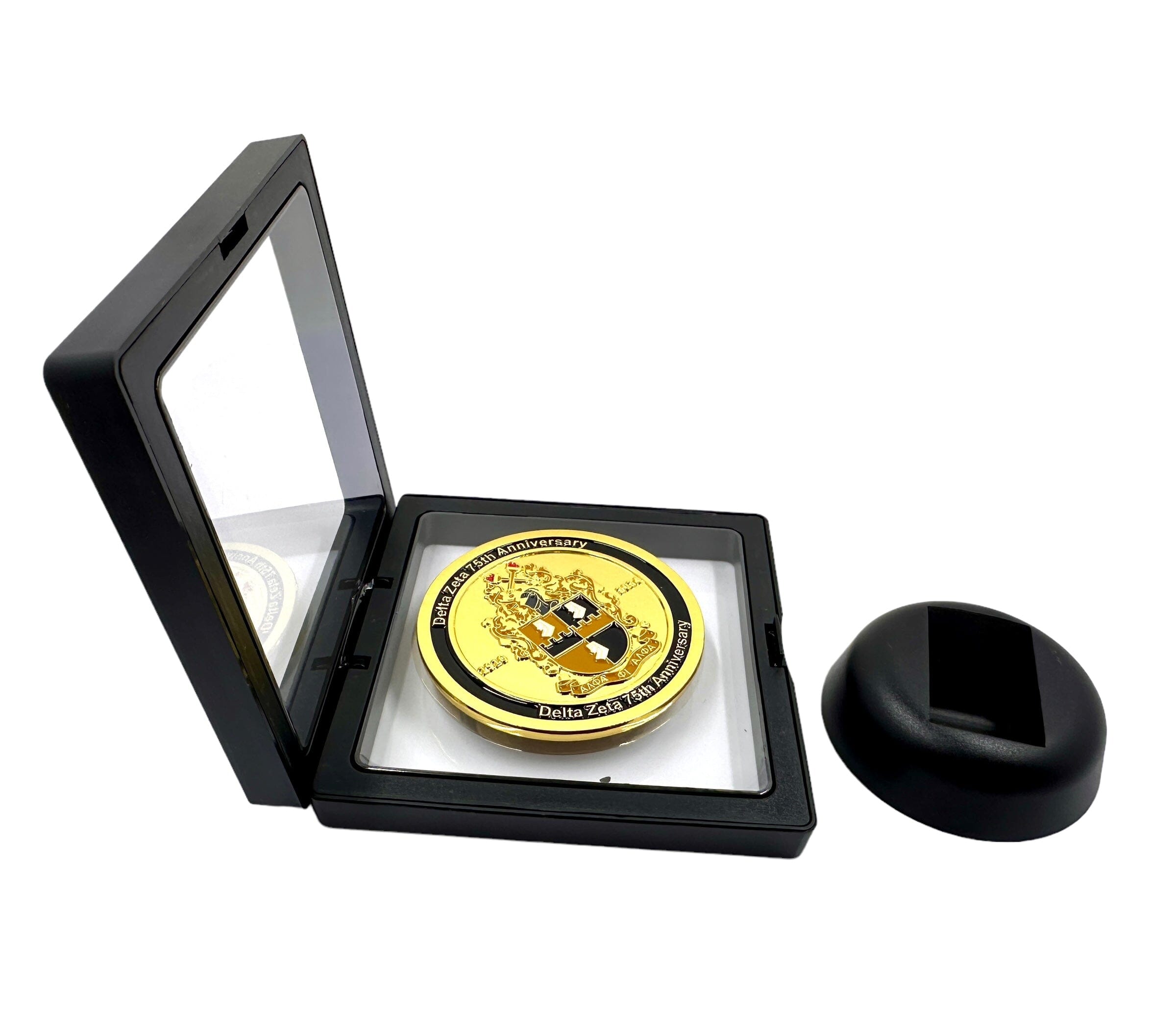 Floating Custom Challenge Coin Display Case | Trendzio Jewelry