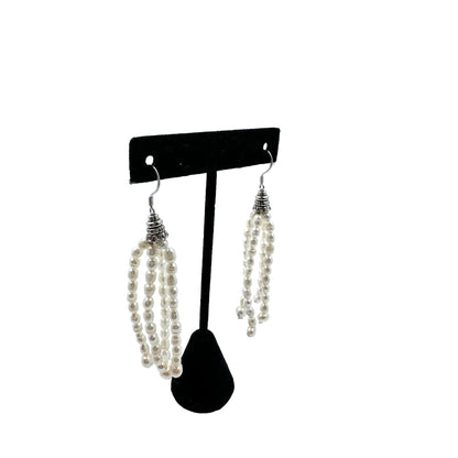 Karla Pearl Tassel Drop Earrings Bracelets TRENDZIO 