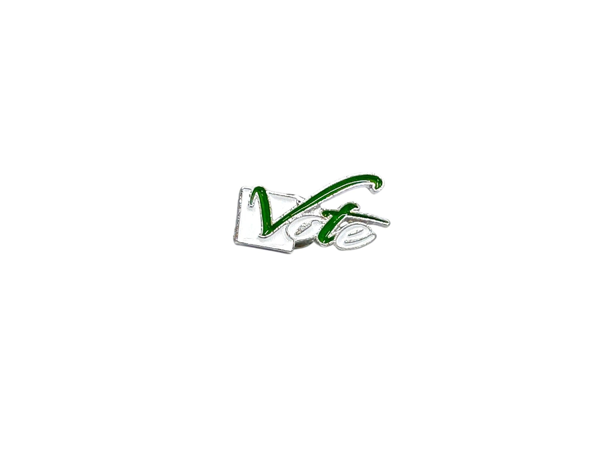 Lapel Vote Pins Lapel Pin Trendzio Jewelry Green & White 