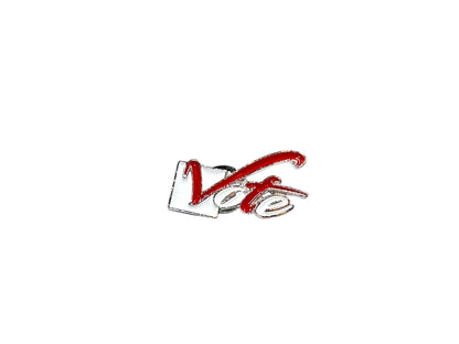 Lapel Vote Pins Lapel Pin Trendzio Jewelry Red & White 