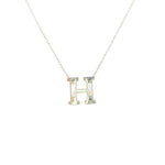 Mother of Pearl 18k Gold Initial Necklace Necklaces TRENDZIO H 