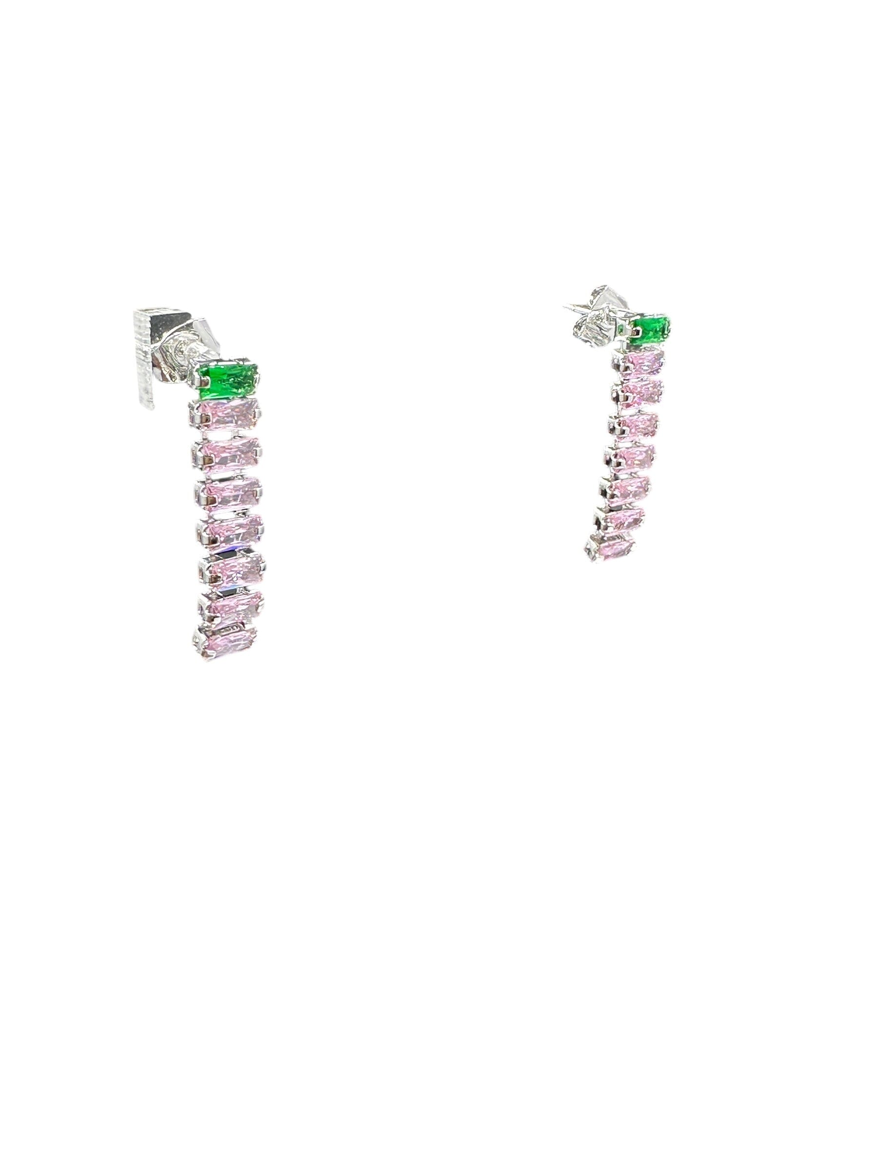 Nara Double Row Drop Earrings Earrings Trendzio Jewelry 