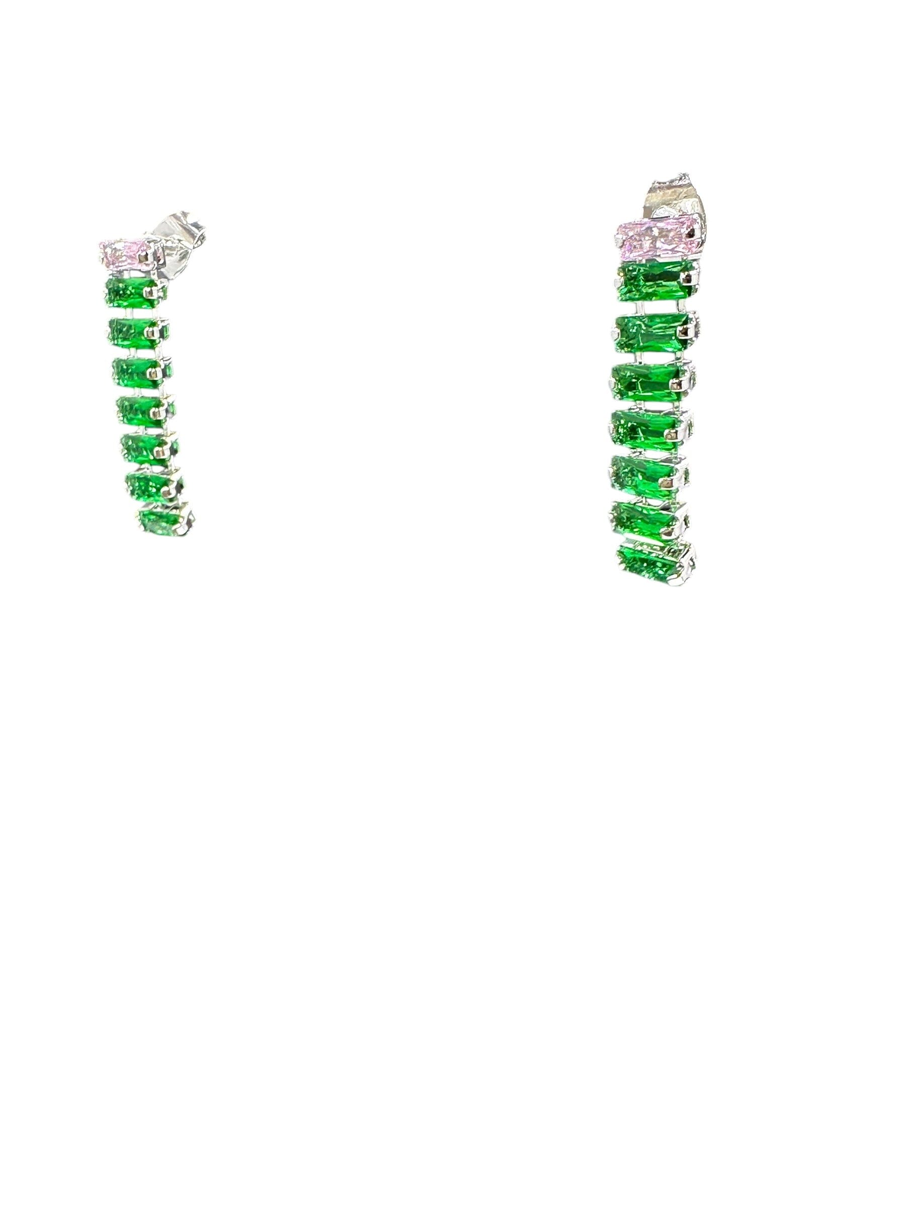 Nara Double Row Drop Earrings Earrings Trendzio Jewelry 