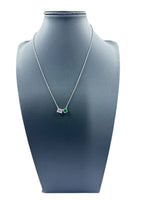 Pink and Green Double Stone Necklace Necklaces Trendzio Jewelry 