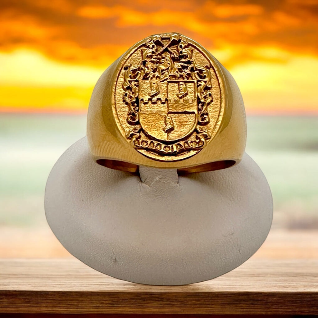 Trendzio Jewelry Alpha Phi Alpha Shield Signet Ring
