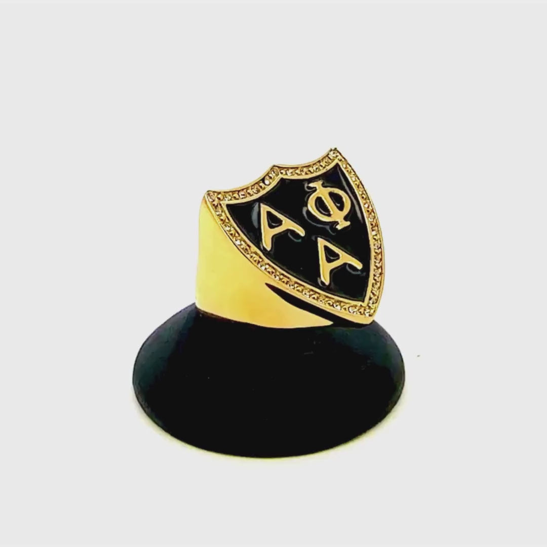 Alpha Phi Alpha J Owens CZ Shield Ring