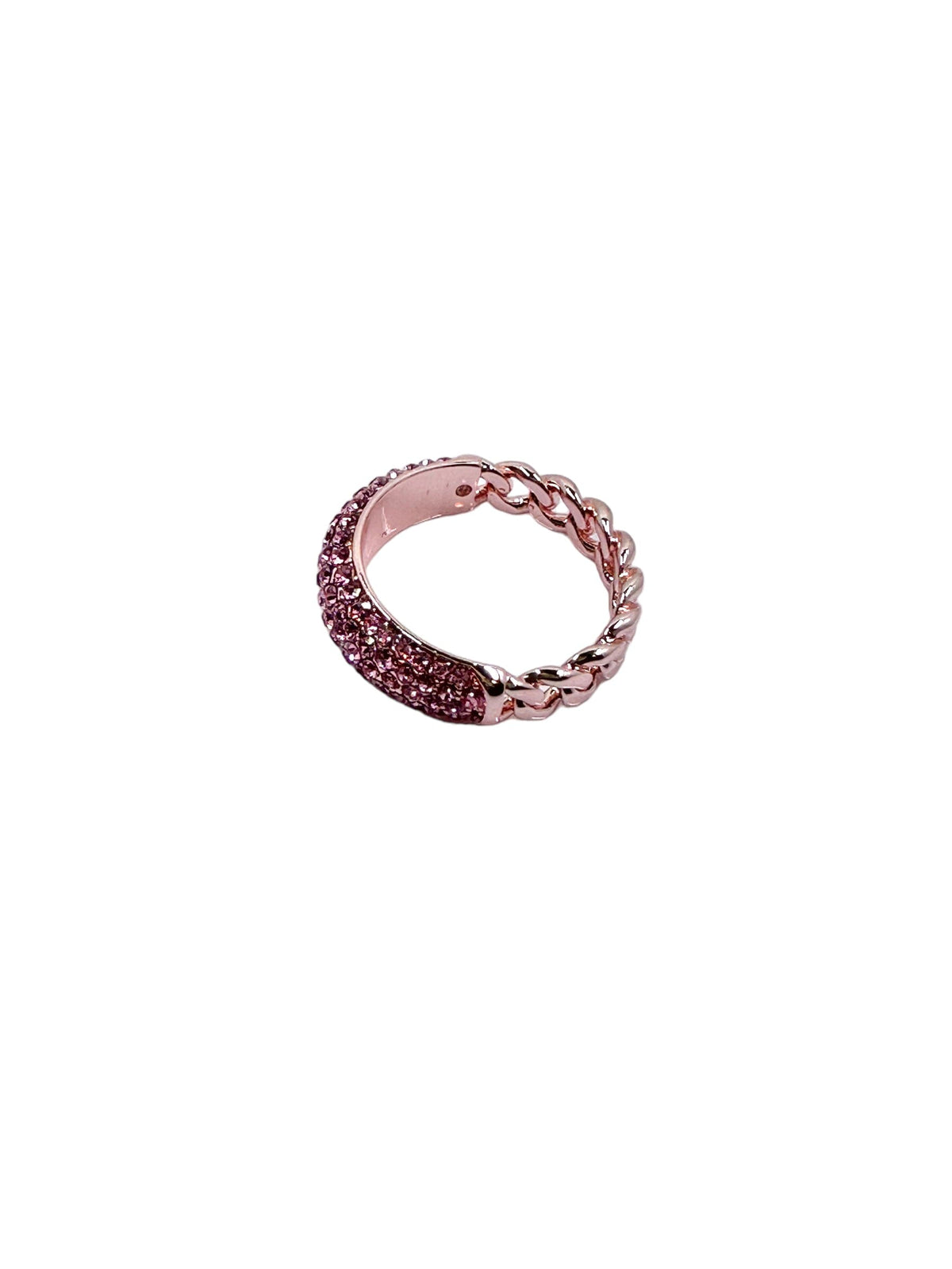 Sarah Pink Pave Chain Ring Bracelets TRENDZIO 