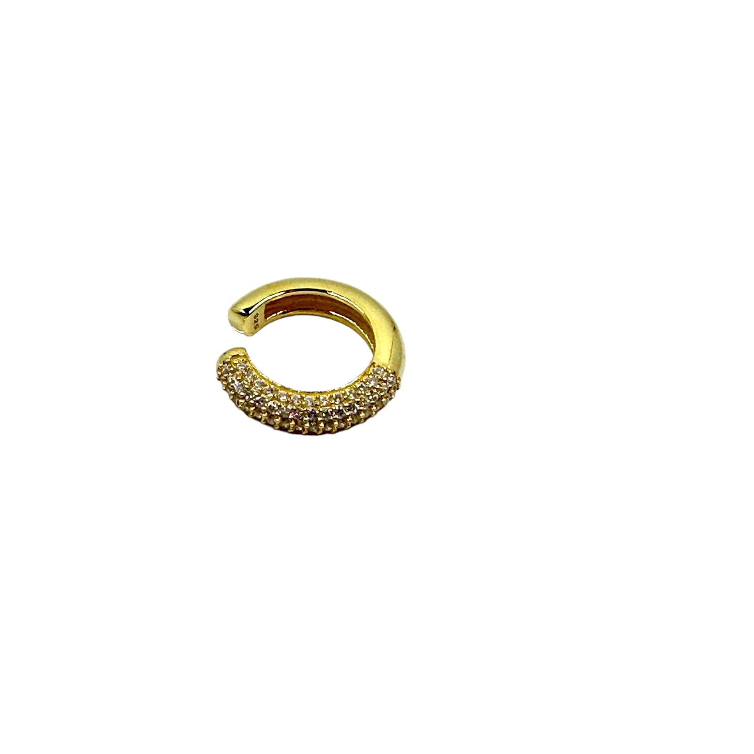 Sterling Silver CZ Cuff Earrings Earrings Trendzio Jewelry Gold 