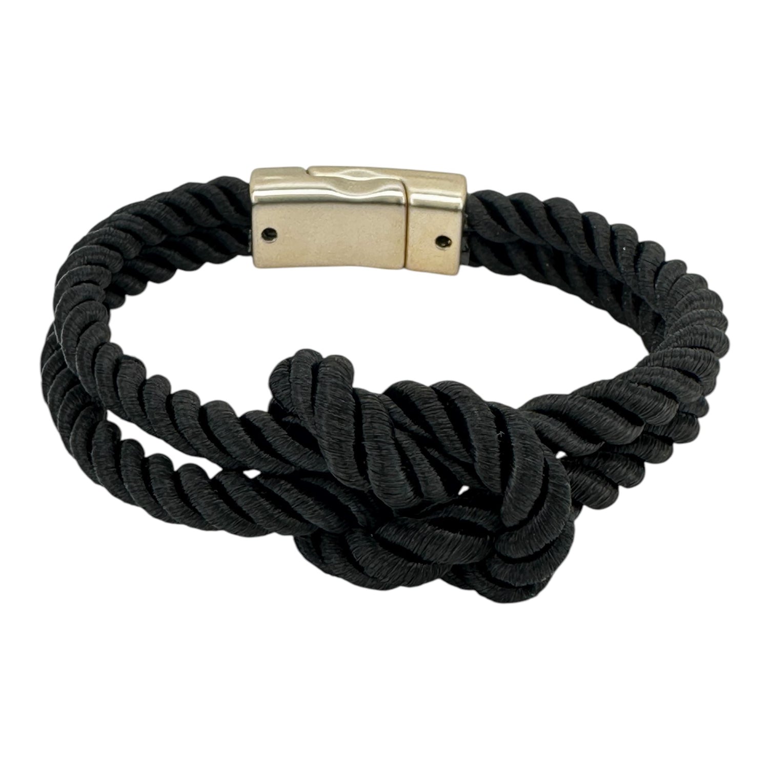The Original Love Knot Satin Rope Bracelet Black Bracelets Trendzio Jewelry Black 