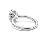 Trendzio Jewelry Sloane sterling silver ring featuring a brilliant moissanite stone in a classic solitaire setting.