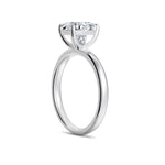 Trendzio Jewelry Sloane sterling silver ring featuring a sparkling moissanite stone in a classic prong setting.