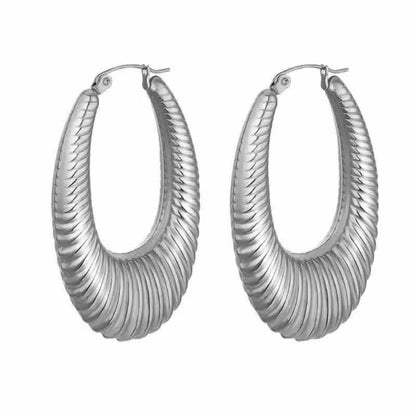 Stainless Steel Huggie Earrings