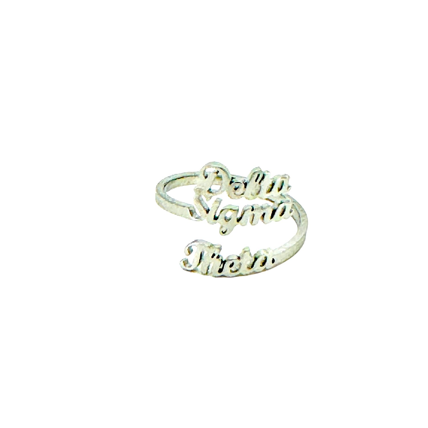 Delta Sigma Theta Script Ring