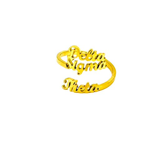 Delta Sigma Theta Script Ring