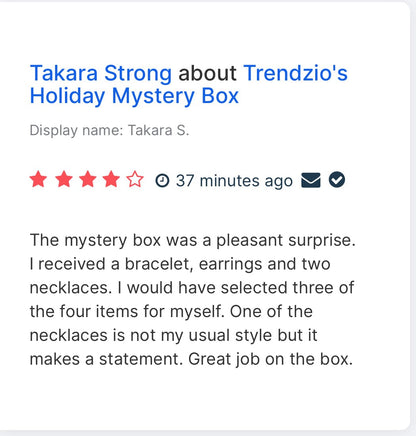 Trendzio's Holiday Mystery Box jewelry TRENDZIO 