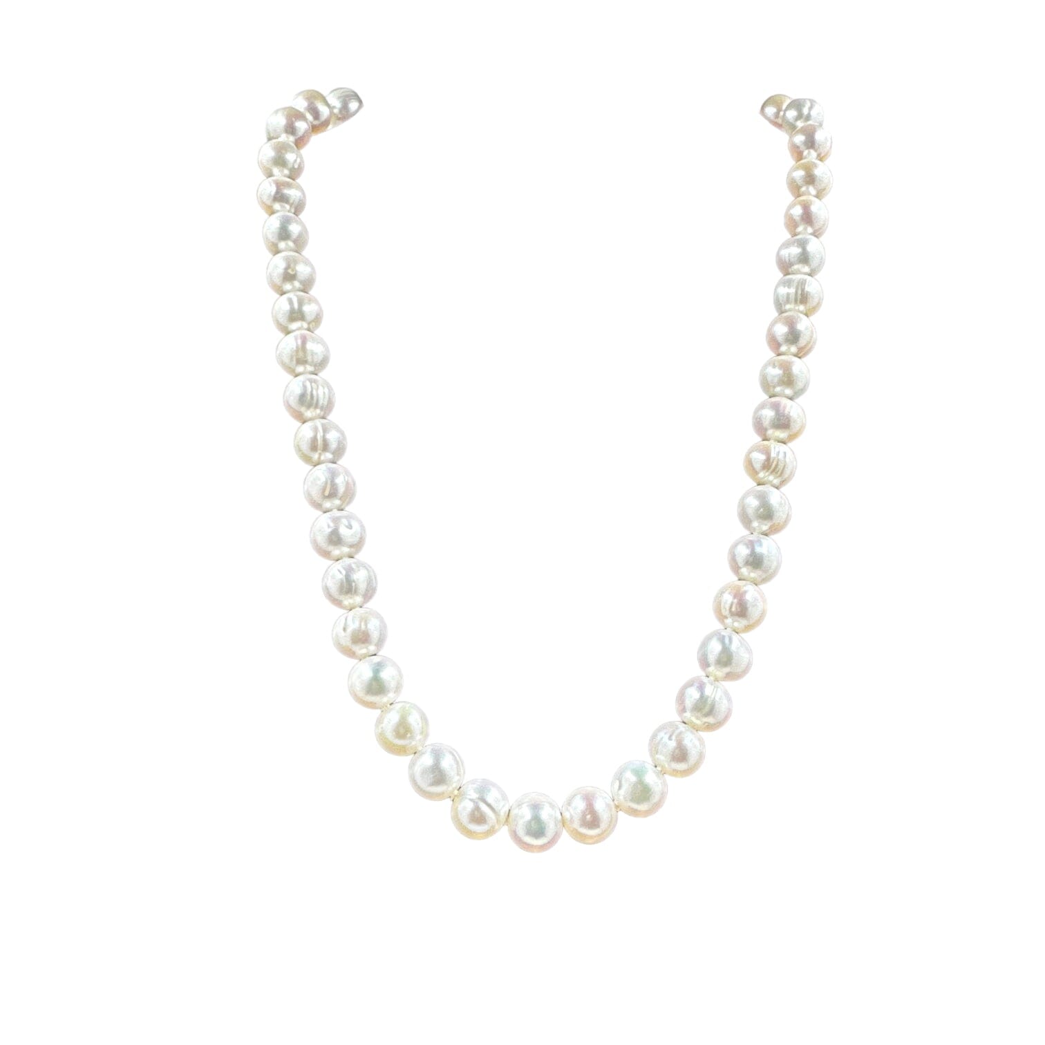 9mm Cultured Freshwater Pearl Necklace Necklaces TRENDZIO 