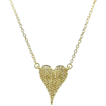 Amara Heart Diamond Necklace Necklaces Trendzio Gold 