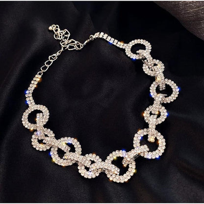 Annabella CZ Geometric Design Titanium Necklace necklace TRENDZIO 