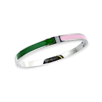 Bahia Pink and Green Bracelet Bracelets Trendzio 7 inches 