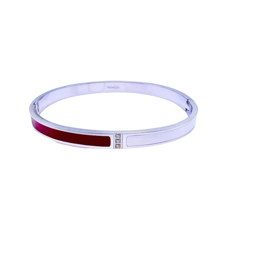 Bahia Red and White Bracelet Bracelets Trendzio 7 inches 