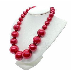 Beautiful Graduated Bead Choker Statement Necklace necklace Trendzio 