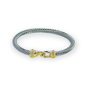 Bella Cable Gold Hook Bracelet Bracelets TRENDZIO Silver 