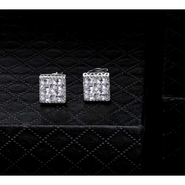 Biaggio Men Stud Diamond Earrings Earrings Trendzio 