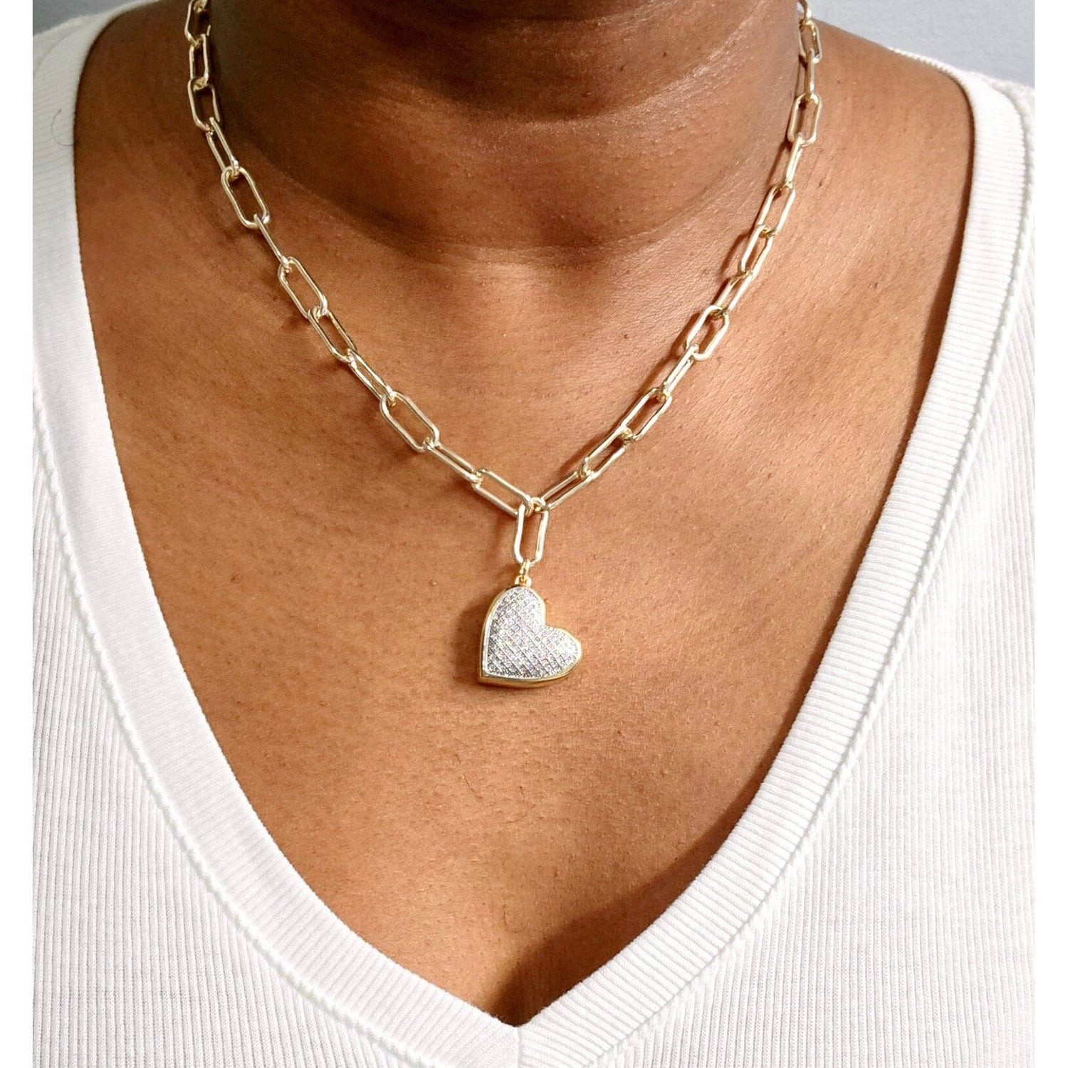 Bria Heart Diamond Bracelet Necklaces Trendzio 